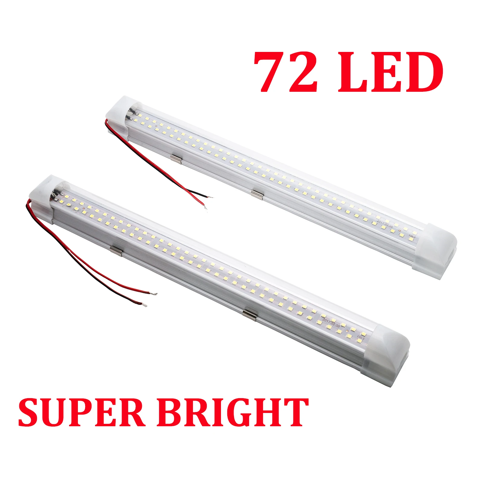 2x Автомобильный светодиодный светильник для чтения в помещении белый Ip45 500LM 6000K