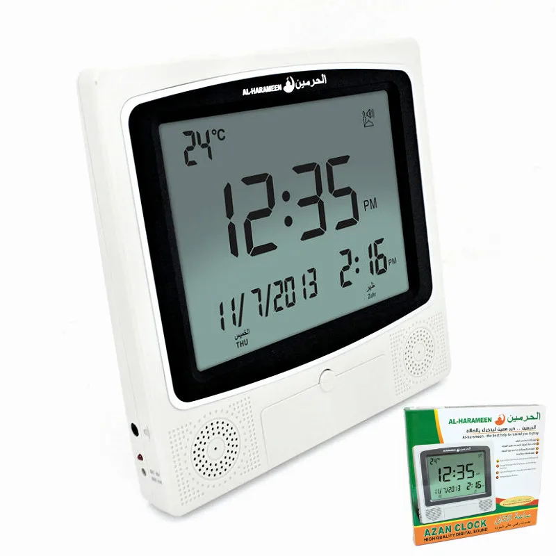Новинка 2019 мусульманские часы J арабский Настольный будильник 4009 Azan Рабочий стол