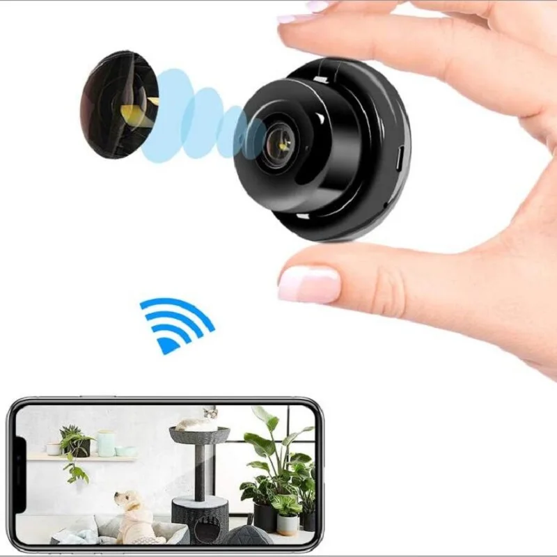 Мини-камера видеонаблюдения HD Wi-Fi с ИК-датчиком движения и функцией ночной съемки от AliExpress WW