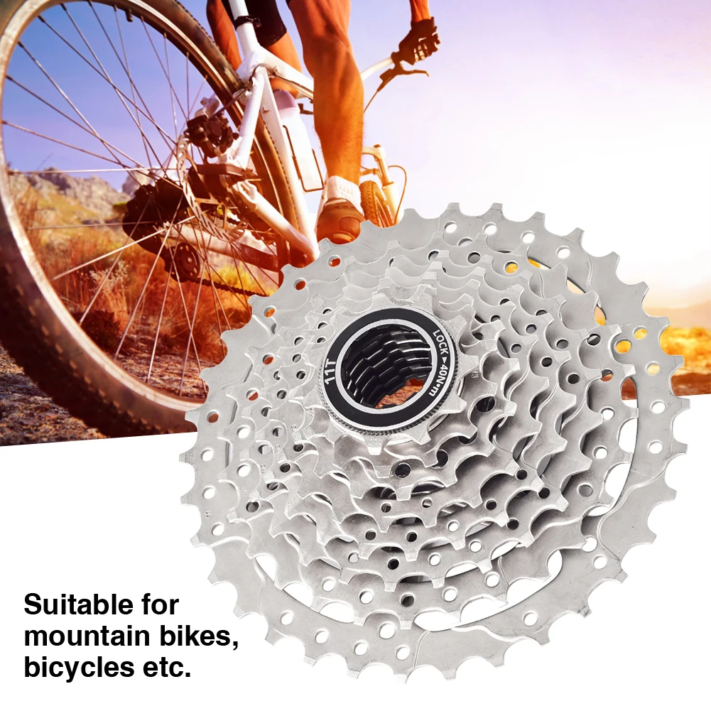 

Easy Install Replacement Part Outdoor Bicycle Flywheel Cycling 8 Speed 30T 32T 34T Round Gear Mountain Bike Repair Professional