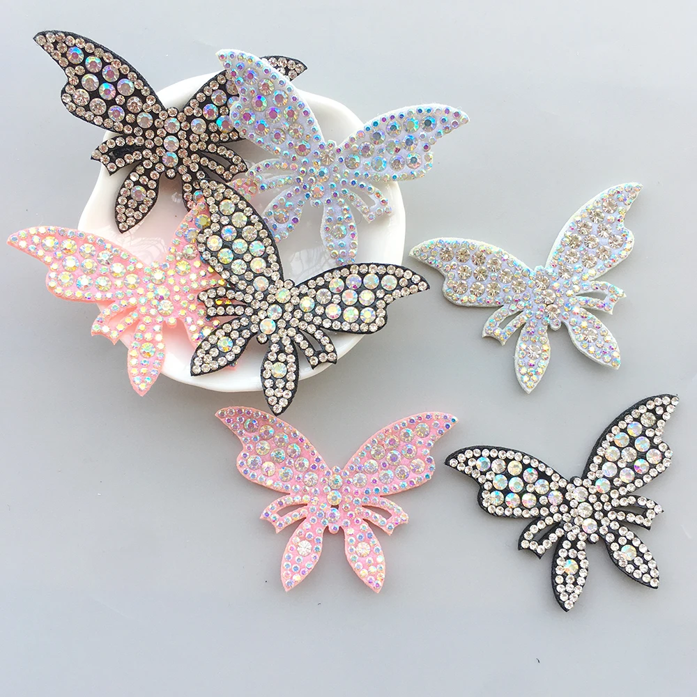 

10 шт. милые бабочки Звезда Сердце AB Стразы аппликация пришить патч для DIY одежды ремесла обувь шляпа свитер Декор Аксессуары