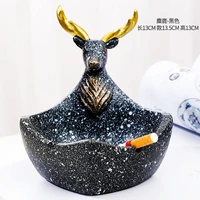 2021 new cartoon animal elk ashtray resin ashtray creative decoration home send boyfriend gift ashtray smoking accessories