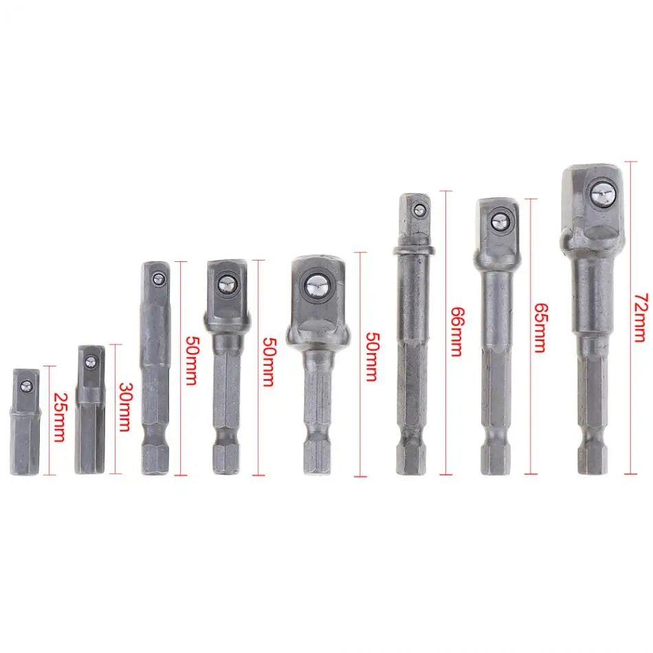 Набор адаптеров для шестигранных сверл 8 шт./лот хвостовик питания дрели 1/4 дюйма