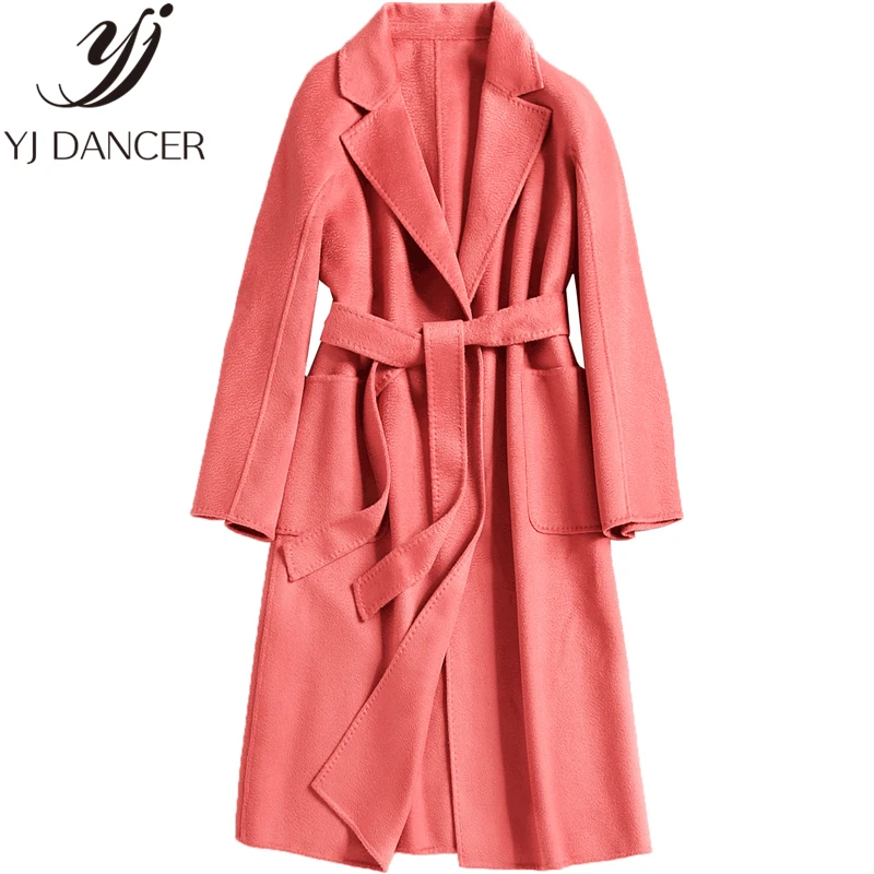 Женское кашемировое пальто длинное модель ZZZ017 на осень и зиму 2019|Женские пальто| |