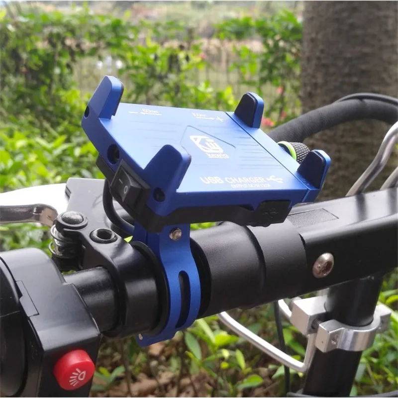 Держатель для телефона мотоцикла с зарядным устройством USB 4 5-6 2 &quotмото