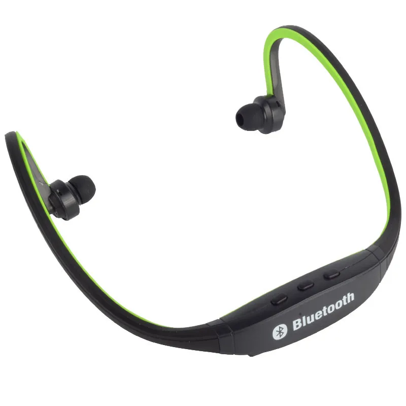 S9 оригинальная Спортивная Беспроводная bluetooth-гарнитура, наушники для бега, стерео наушники - Цвет: Green