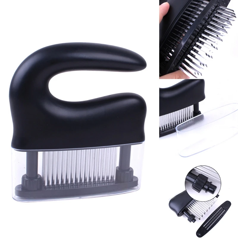 

Meat Tenderizer 48 Razor Sharp Blades Stainless Steel Needle Tenderizer Cooking Tools Detachable Washable Kitchen Tool
