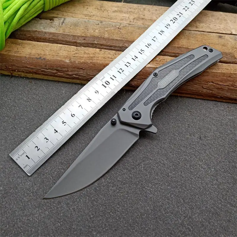 Kershaw 8300 складной нож 8Cr13Mov лезвие полностью стальное титановое покрытие + ручка из