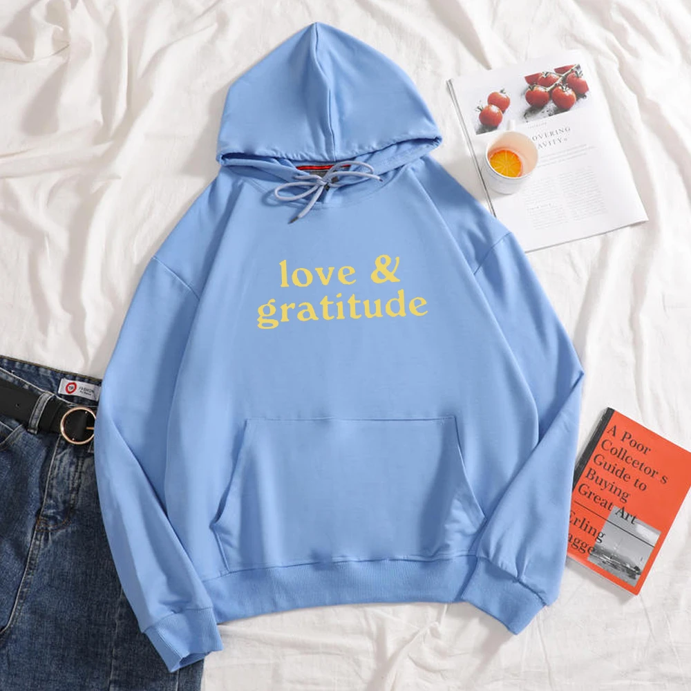 Korean Couple Hoodies Love Letter Print Harajuku Sweatshirts Women Hip Pop Simple Streetwear Oversized Sweetshirts Ropa De Mujer