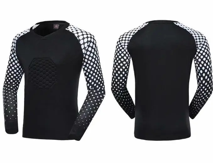 ItemA Black Футбольная голкиперская форма мужской, Футбол Трикотажные изделия наборы дети Футбол вратаря рубашка для голкипера брюки шорты размер от s до 3XL - Цвет: ItemA Black