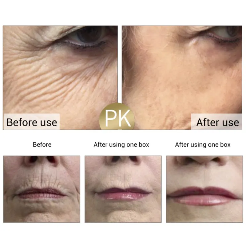 5 зерен сыворотка 24K золото пептид ампулы капсула для лица против морщин