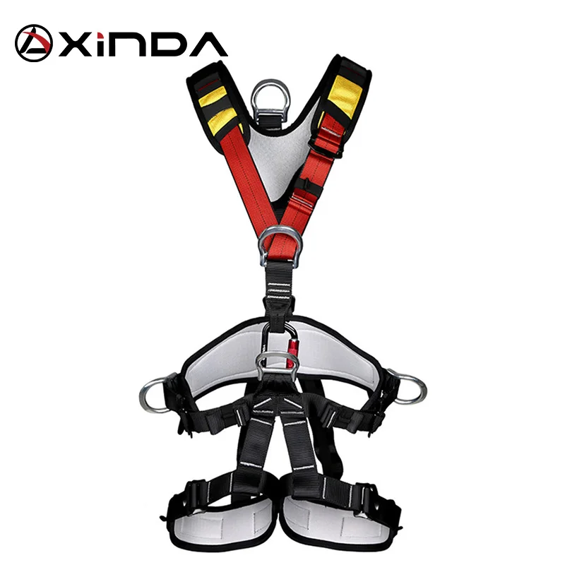 

XINDA Top Quality Outdoor Rock Climbing Harnesses Full Body Safety Belt Anti Fall Removable Gear Altitude Protection Equipment