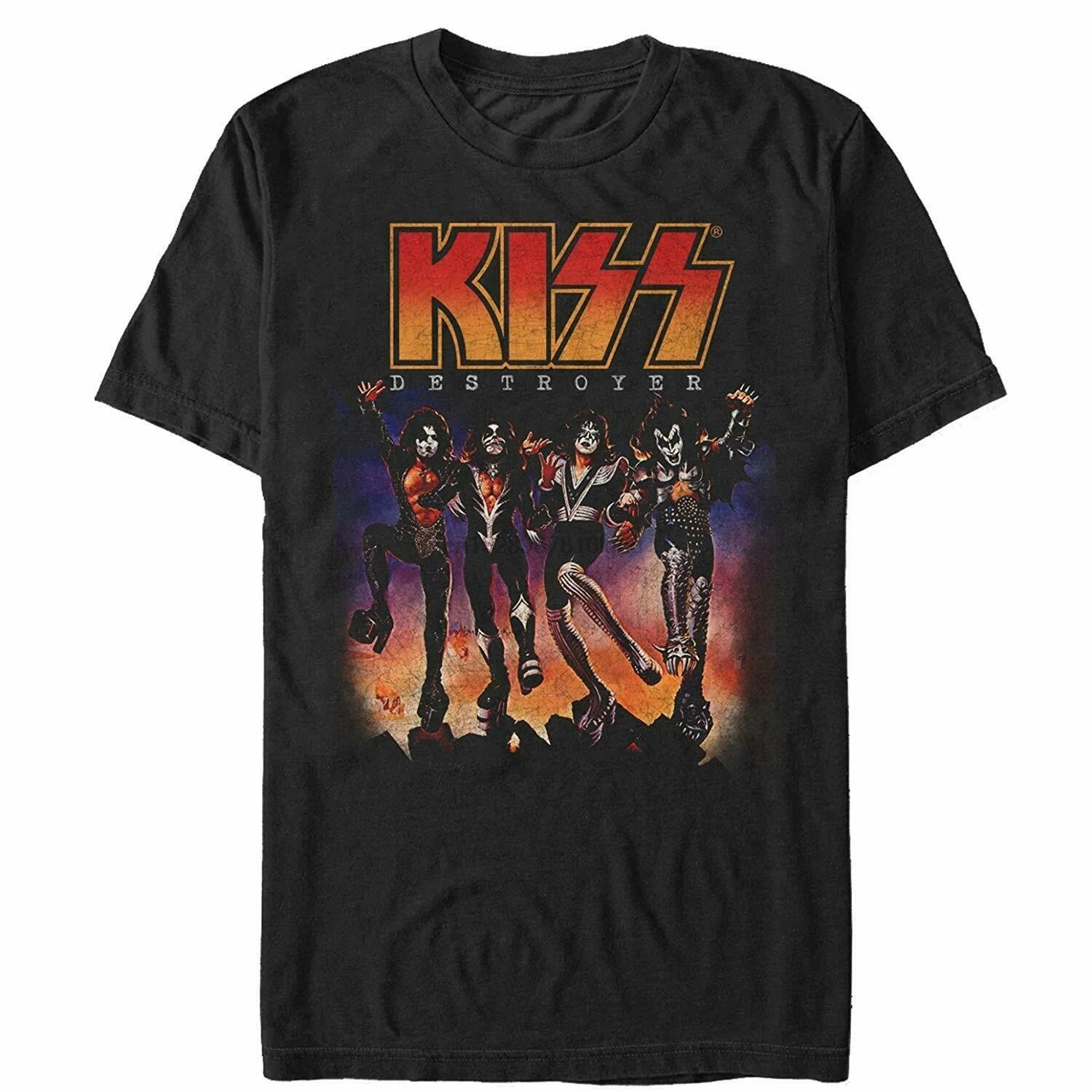

Authentic Kiss Band Destroyer Album Cover Logo T-Shirt S-3Xl New