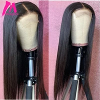 4x4 lace closure wig straight 28 30 inch front human hair wigs pre plucked brazilian short for black women long frontal wig remy