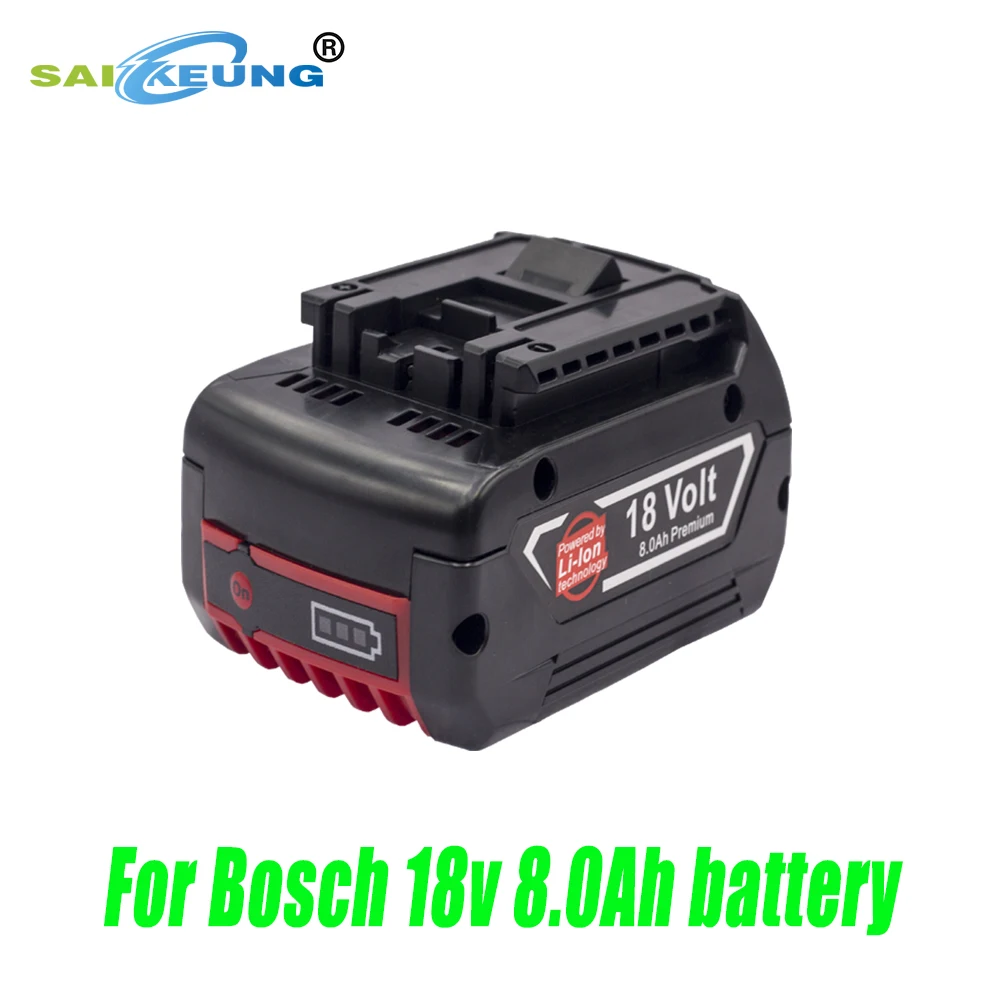 

18650 Rechargeable Battery Replacement Bosch 18V 8.0Ah Cordless Power Tool Battery BAT609 BAT610 BAT618 BAT619G 8000mAh