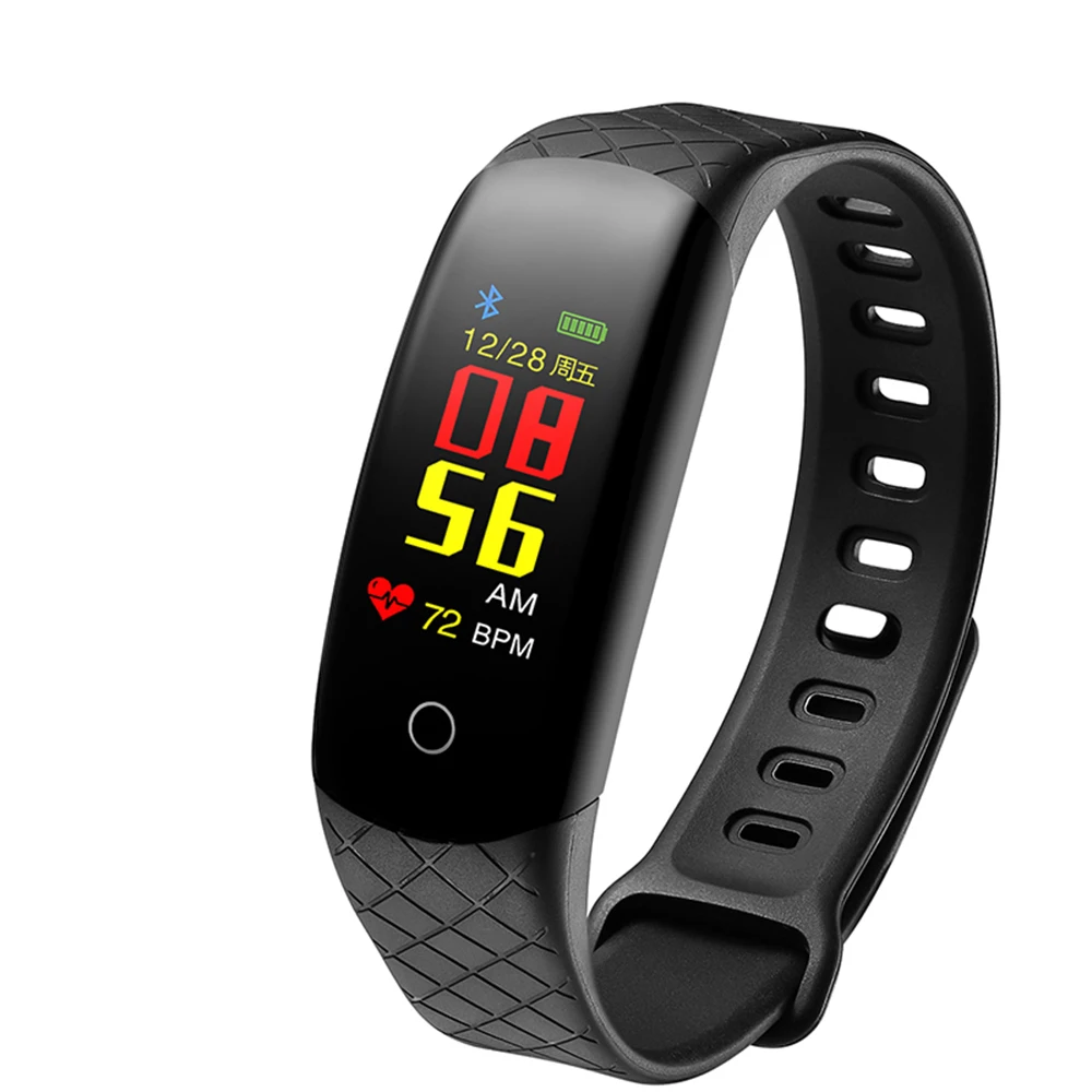 Смарт часы IP68 Водонепроницаемый мониторинг сна калорий цветной экран браслет