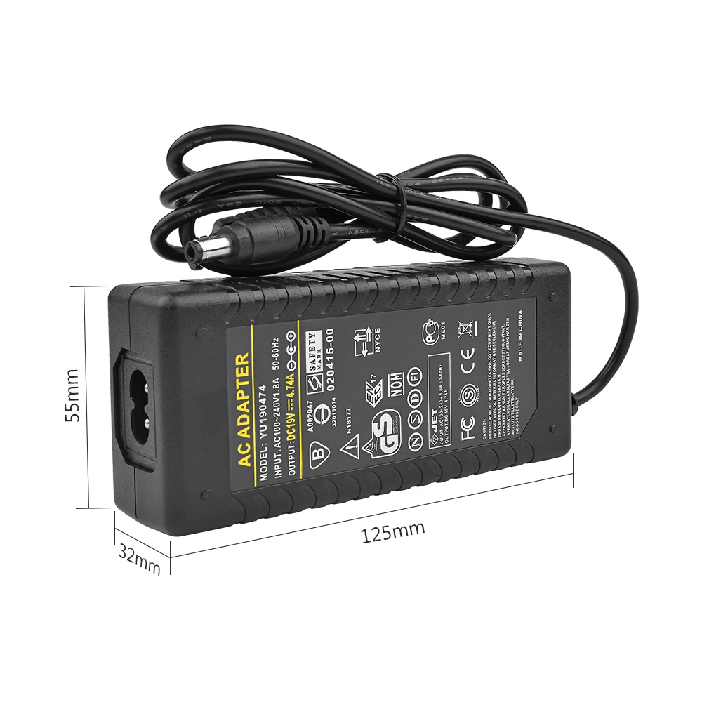 AIYIMA 19V усилитель Мощность адаптер AC100-240V для DC19V 4.74A Питание TPA3116 TPA3116D2 TDA7498E
