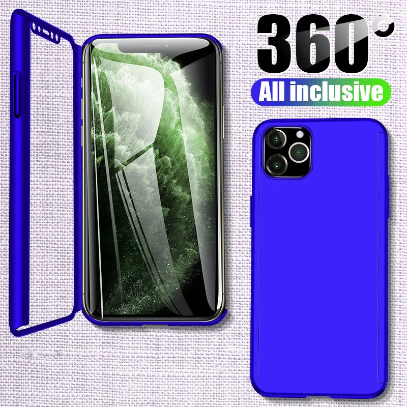 Чехол для телефона с полным покрытием 360 градусов iPhone 11ProMax 6 6S 8 7 Plus чехол из