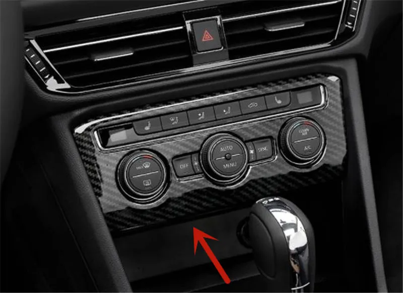 

For Volkswagen Tharu 2018-2020 ABS Chrome Air conditioning adjustment knob decorative frame anti-scratch protection Car styling