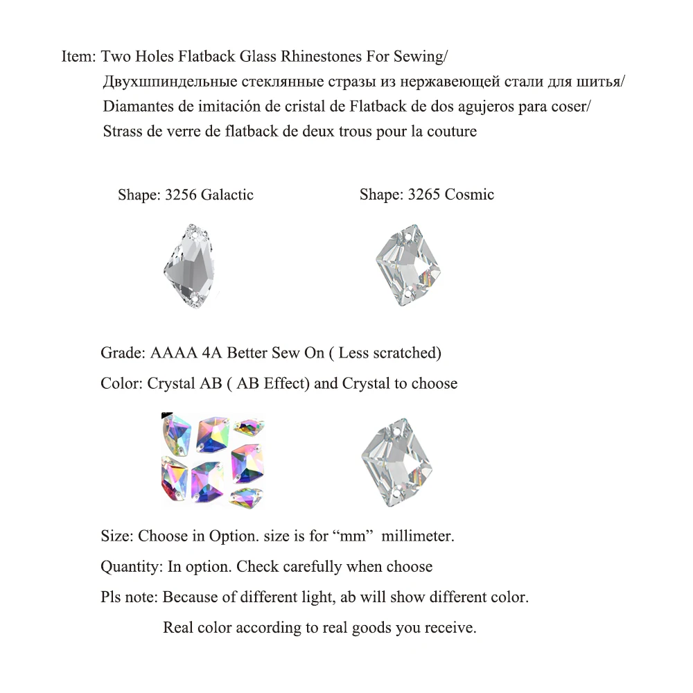 Кристальный замок AAAA плоские камни прозрачный белый AB стекло Галактика Космос