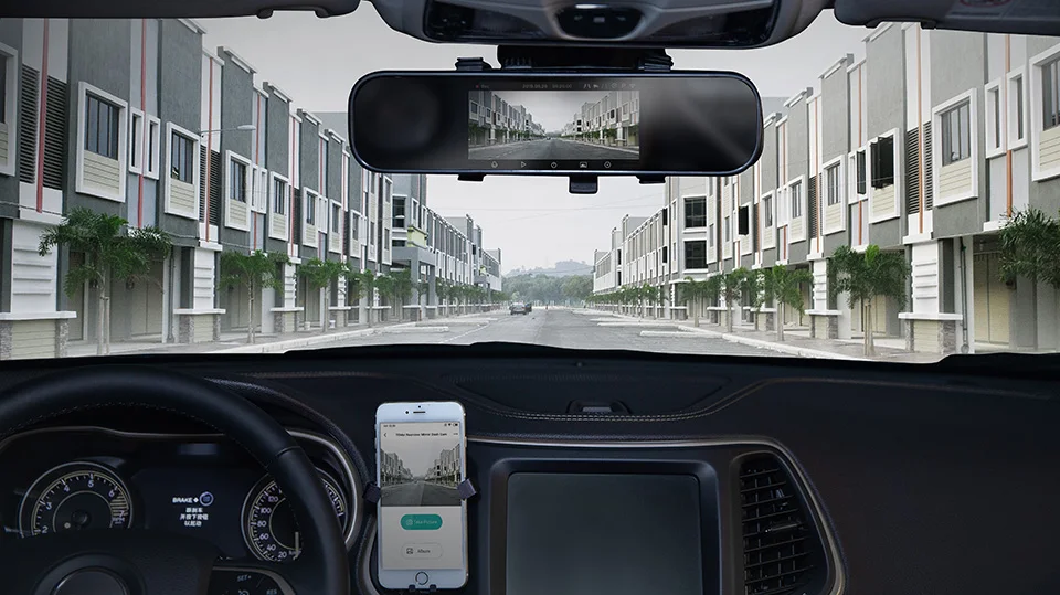 Английская версия 70mai Smart Dash Cam зеркало 70 MAI камера заднего вида 1600P 70mai Smart car dvr 24H монитор парковки заднего вида автомобиля dvr