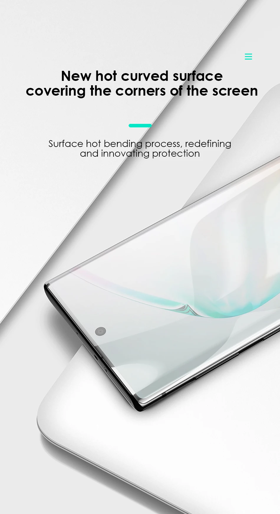 Benks XPRO пленка из закаленного стекла 0,3 мм для samsung Note 10 Plus 10+ 3D изогнутая защитная пленка AGC HD прозрачная стеклянная пленка
