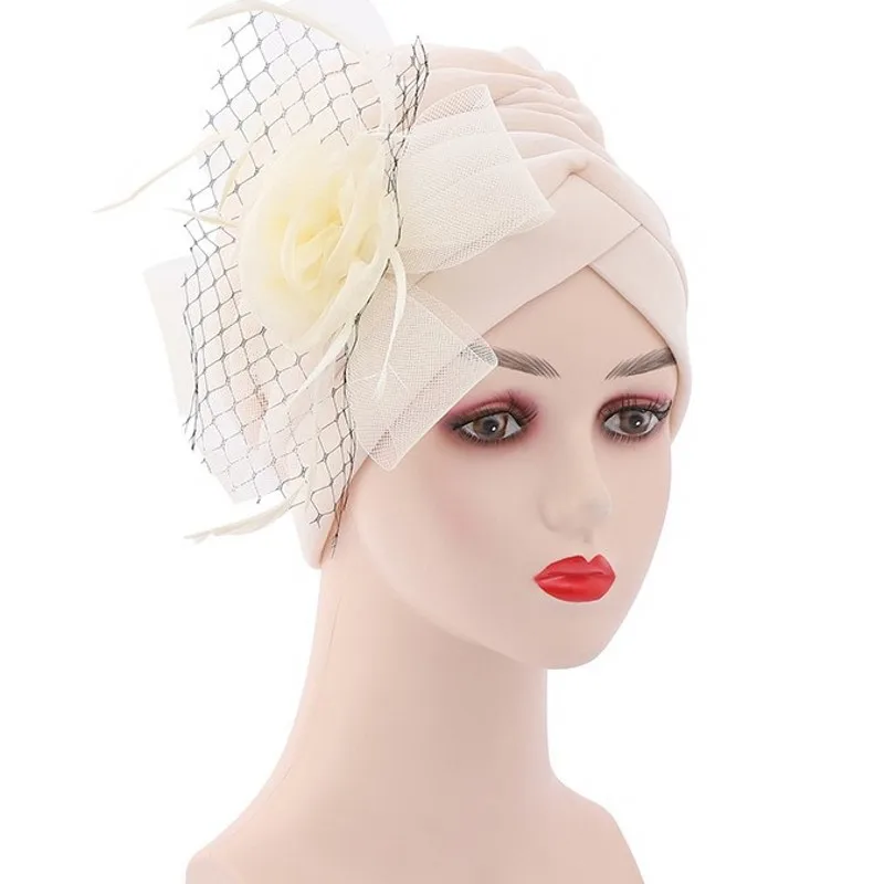 

Abaya Muslim Turbans For Women Draped Flowers Plain Hijab Caps 2021 New Fashion Elegant Islam Muslim Fashion Hijab Scarf Bonnets