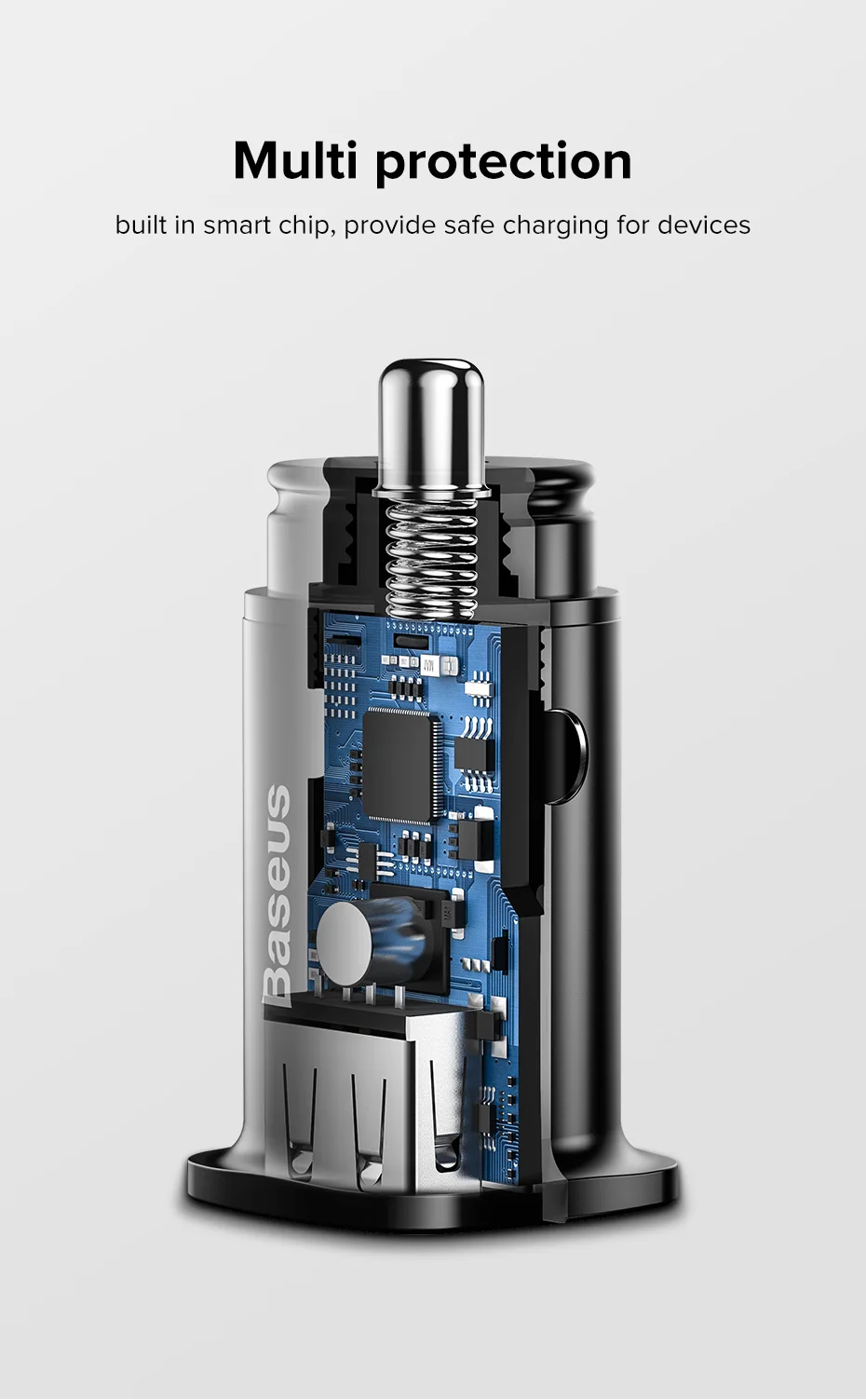 Baseus 30 Вт Быстрое Автомобильное зарядное устройство с двумя USB C PD QC 4,0 Быстрая автомобильная зарядка для Iphone X XS Max huawei samsung Автомобильное зарядное устройство для мобильных телефонов