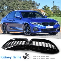 portable car kidney grill gloss black ornaments unique parts shadowline for bmw g20 330i m340i with 3d surround view