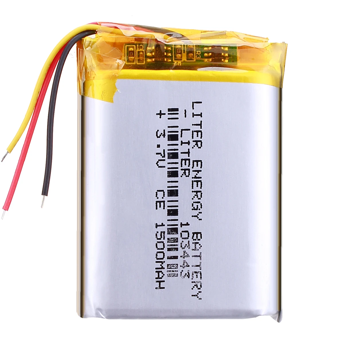 

3 line Liter energy battery 3.7V lithium polymer battery 103443 1500MAH game machine MP3 MP4 MP5 lithium battery GPS navigator
