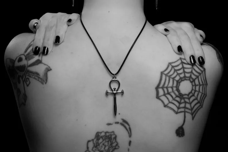 Вампир АНК кулон ожерелье оккультный Готический Дракула Nosferatu Vampyre Серьги с