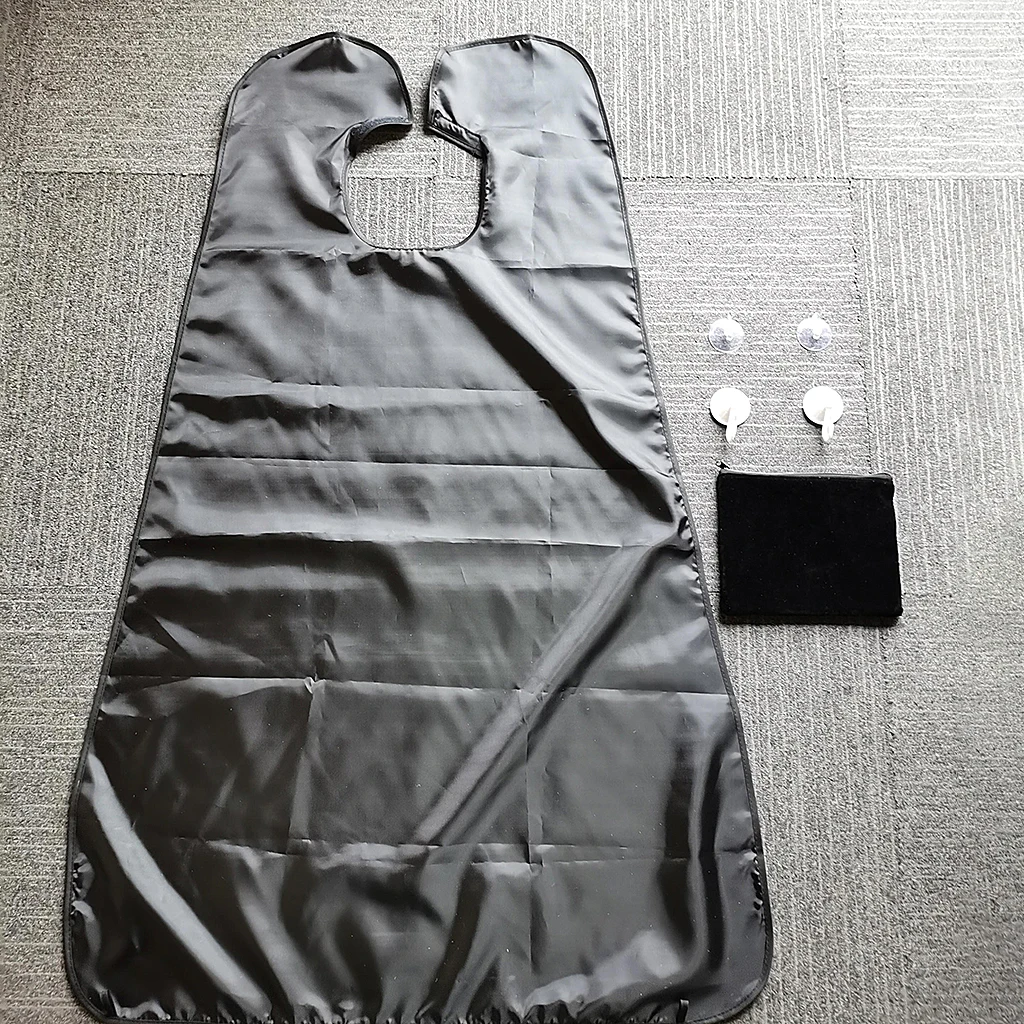 

Waterproof Foldable Cutting Beard Apron Cape Cloth with 4pcs Suction Cups