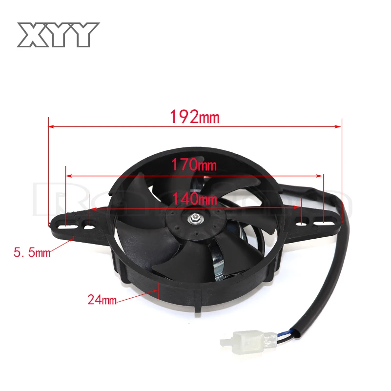 Вентилятор охлаждения мотоцикла масляный радиатор электрический двигателя