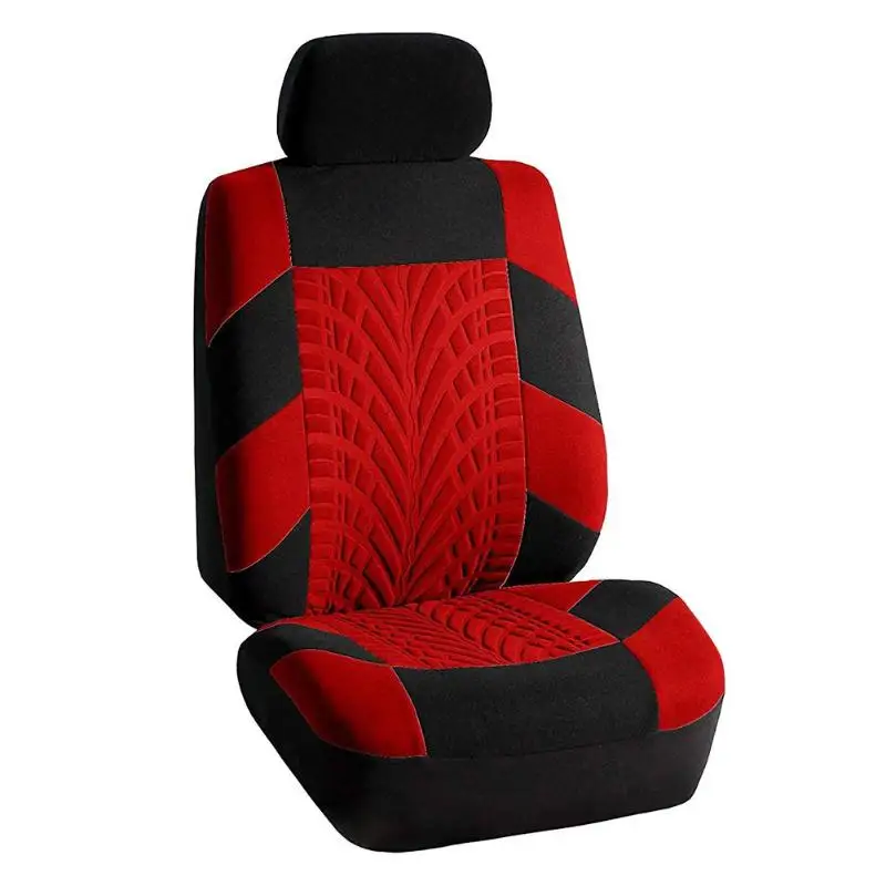 Single Seat Red VODOOL чехол для автомобильных сидений, набор универсальных чехлов для автомобильных сидений, защитный чехол для сидений автомобиля - Название цвета: Single Seat Red
