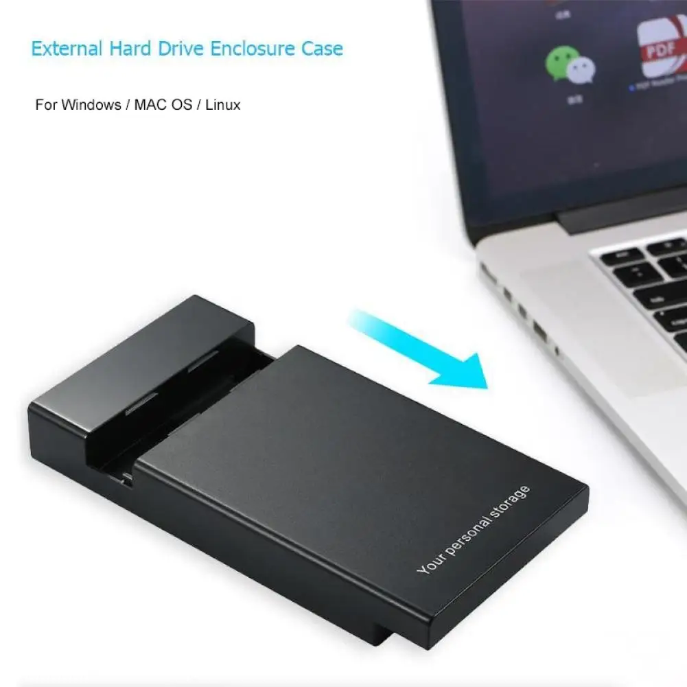 

3.5 Inch USB 3.0 SATA External HDD Disk Hard Drive Enclosure Case Cover External Storage Box Support Hard Drive