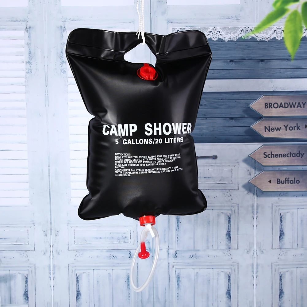 20L наружная сумка для душа Портативная кемпинг туризм солнечный подогреваемый