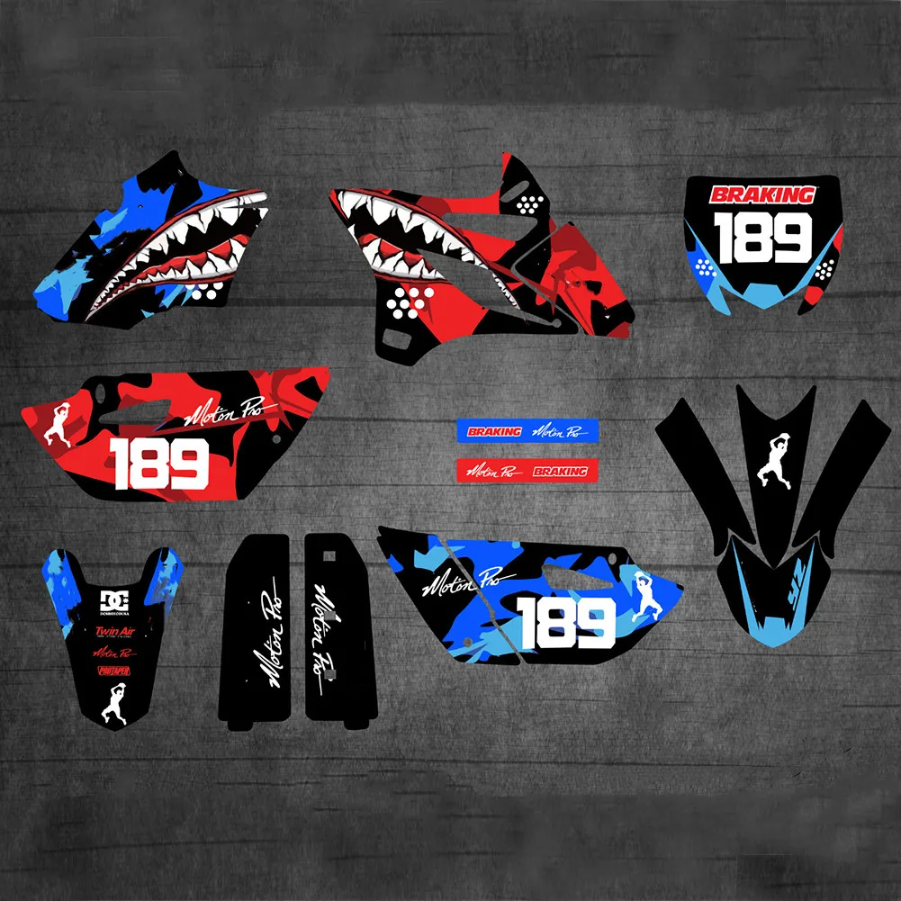 Motocross YZ 85 2021-2015 Team графические Фоновые наклейки наборы для Yamaha YZ85 2020 2021 2019 2018 2017 YZ-85
