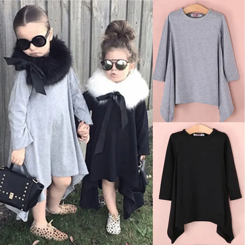 Лидер продаж свободное Макси-платье для маленьких девочек с рукавом летучая мышь