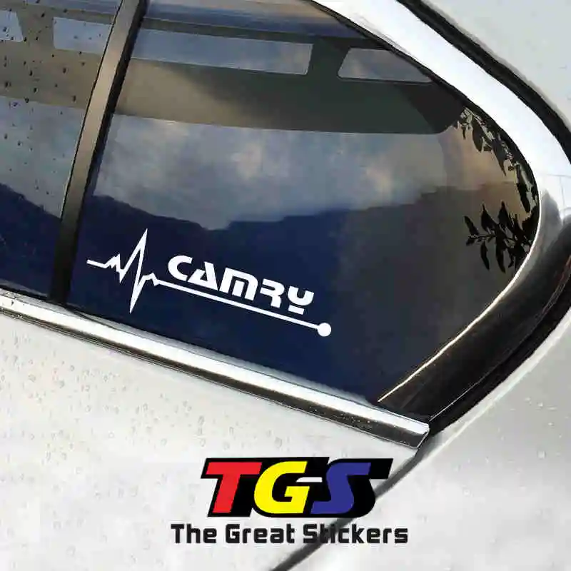 Наклейка на дверь автомобиля с сердечками Стайлинг украшение для дверей TOYOTA CAMRY