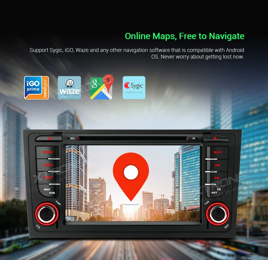 XTRONS Android 9,0 PX5 радио gps DAB Wi-Fi OBD Автомобильный DVD плеер для автомобиля Audi A6 S6 1999 2000 2001 2003 RS6 2002 2004 allroad 1999 2005