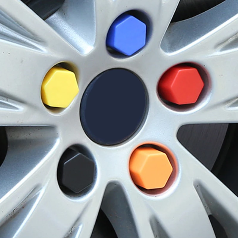Автомобильный стайлер 20 шт. 19 мм колпачки на колеса из силикагеля защитные болты