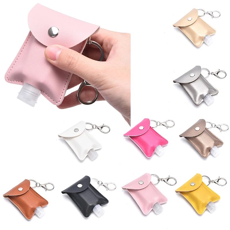 30 мл портативная пустая ручная дезинфицирующая бутылка с кистями кожаный