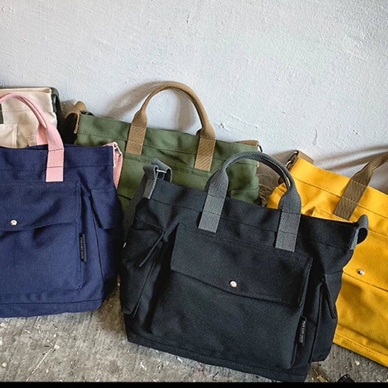 Холщовая Сумка тоут Monsisy для женщин Женская пляжная вместительная школьная сумка