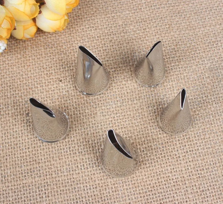 304 stainless steel 5-piece rose petal mouth decoration mouthpiece baking tools for cakes | Дом и сад