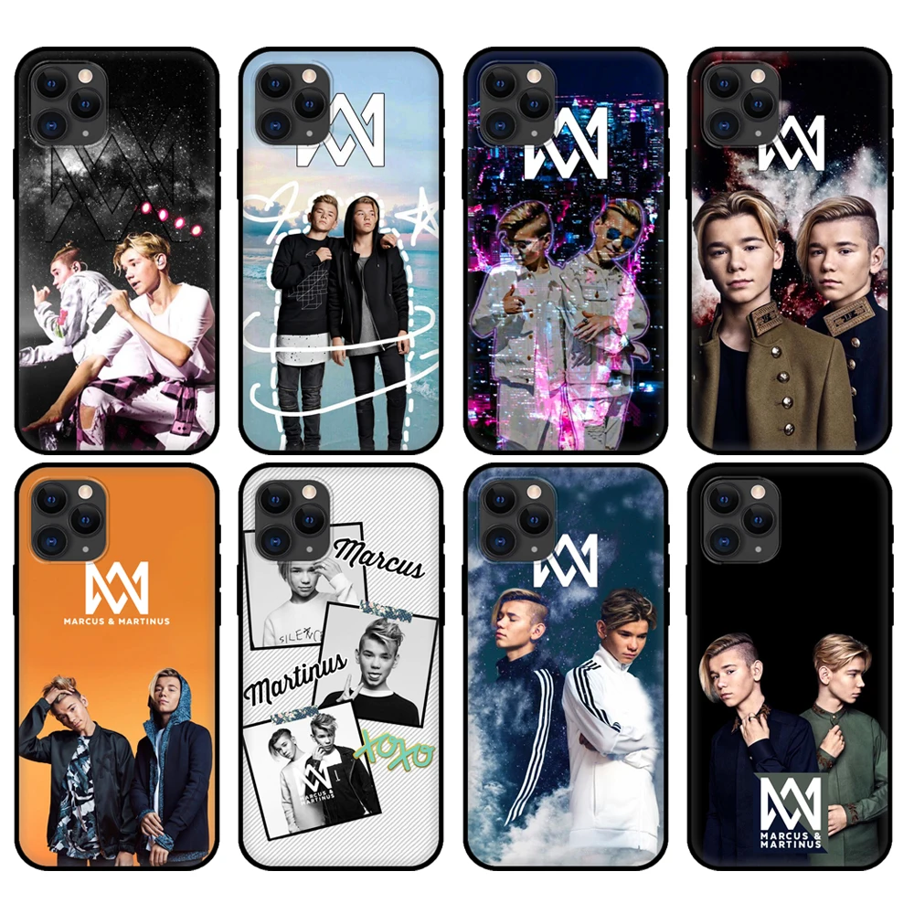 Черный чехол из ТПУ для iphone 5 5s se 2020 6 6s 7 8 plus x 10 XR XS 11 12 mini pro MAX, задняя крышка Маркуса и мартинуса