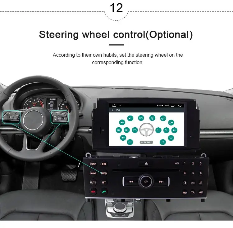 JDASTON Android 10 в Dash 2Din автомобильный dvd-плеер для Mercedes Benz C200 C180 W204 2007-2010 Автомобильный gps Радио Аудио мультимедиа стерео