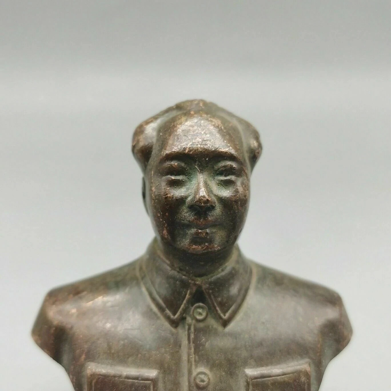 Китайские старые медные статуи TChairman Mao портретная статуя украшают