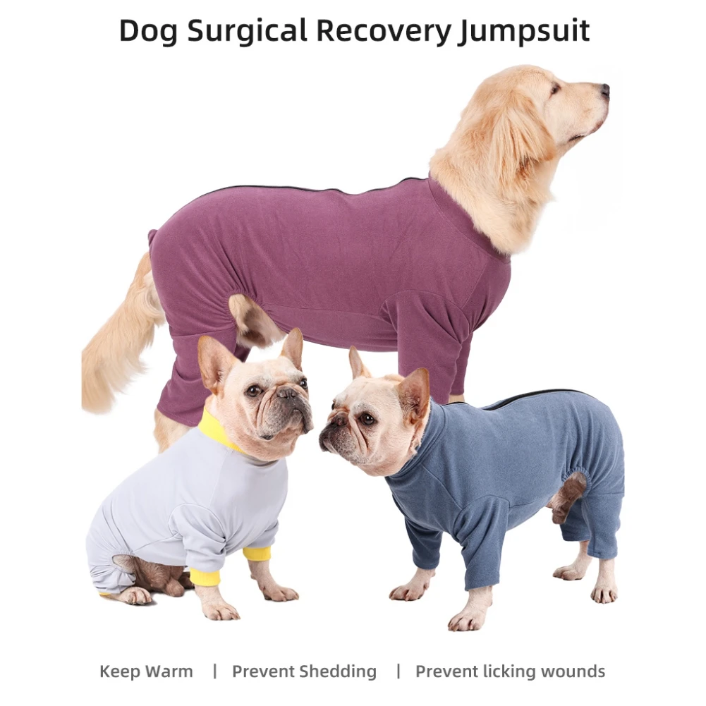 

Комбинезон для собак с длинным рукавом, Хирургическая Одежда для восстановления и защиты от облегания живота, послеоперационная одежда, зи...