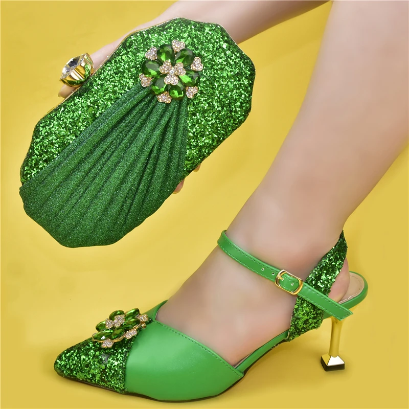 Doershow хорошая цена африканская Свадебная обувь Итальянская с подходящими сумками