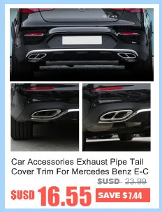 Для Mercedes Benz C Класс W205- автомобиль-Стайлинг из нержавеющей стали двери автомобиля аудио динамик декоративная накладка 3d наклейка
